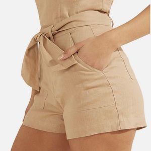 Brynn Linen Cargo Short